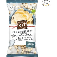 De Rit - Chickpea Chips Sea Salt - 75 g - Pack of 8