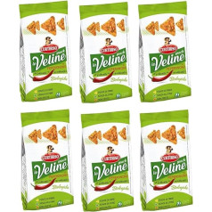 6 x Curtiriso Le Veline organiskās čilli piparu uzkodas 80 g