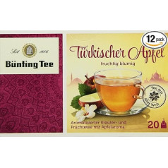 Bünting Tee Turkish Apple 20 x 2,75 g maisiņi, 12 gab. (12 x 55 g)