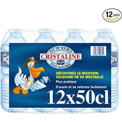 CRISTALINE - Dabīgais avota ūdens, 12 x 50 cl, cena par vienību