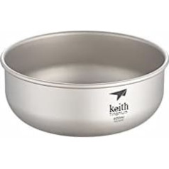 Keith Titanium kempinga bļodas 300ml - 900ml kempinga āra aktivitātēm 400ml