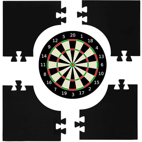 Zasdvn Dart Surround Catchring Black Dartboard Surround Wall Protector Square Splicing Wall Surround, Dart Board Backing Border. Lūdzu, ņemiet vērā: 