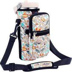 icolor Ūdens pudeles turētājs Stanley IceFlow Flip Straw 850ml Stanley IceFlow kausa turētājs Neoprēna maciņš Stanley kausa piederumu maciņš Crossbody somiņa Travel Fitness