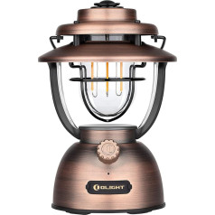 OLIGHT Olantern Classic 2 Pro kempinga lampa, 300 lm, LED laterna retro stilā, nepārtraukti aptumšojama, avārijas barošanas banka, USB uzlādējama, kempingam, dārzam, elektroenerģijas padeves pārtraukumiem, Helovīna dekorēšanai,