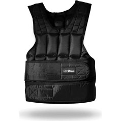 GymBeam Weighted Vest - efektīvs fitnesa piederums ar Velcro regulējamu svaru palielina intensitāti un kaloriju sadedzināšanu spēka un svara treniņiem