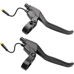 E-Mangue Electric Bicycle Brake Lever for Bafang Motor, 1 Pair Handlebar Grips for E-Bike, 19.6 Inch Wire & Waterproof Interface, Compatible with Bafang BBS HD BBS01B BBS02B Motor