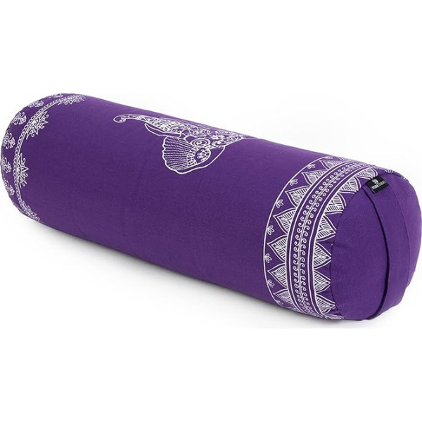 Yoga Studio organisko griķu apaļais spilvens - Natural Collection, violets