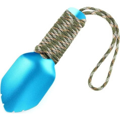 Valken alumīnija lāpstiņa mugursomai Ultralight Camping Hiking Garden Trowel (zila)