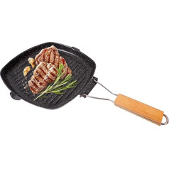 Botiniv 2 Pieces Outdoor Camping Pan with Non-Stick Coating - антипригарная посуда на открытом воздухе, антипригарная кастрюля на открытом воздухе со складной ручкой