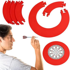 liuduo Eva šautriņu tāfele Surround Jigsaw Ring Design Splicing Dart Board Sienas aizsardzība Viegla šautriņu tāfele Sienas aizsardzības plāksne Noņemams sienas šautriņu tāfeles gredzens Šautriņu piederumi