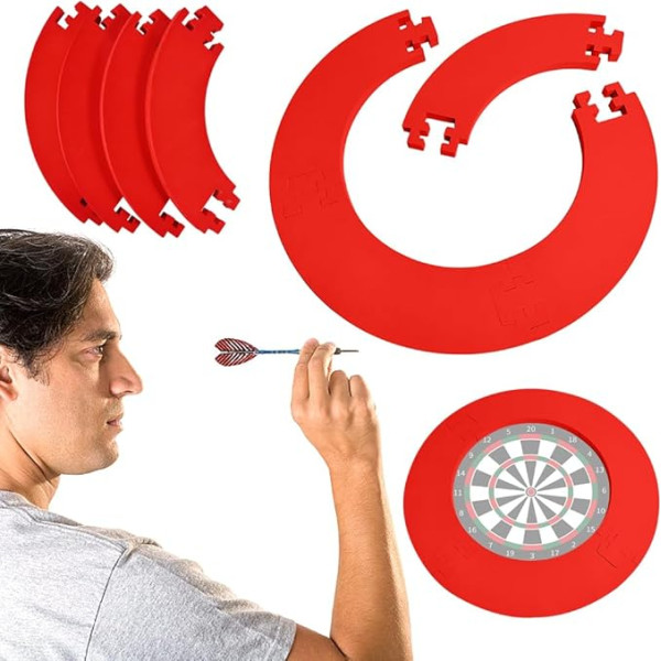 liuduo Eva šautriņu tāfele Surround Jigsaw Ring Design Splicing Dart Board Sienas aizsardzība Viegla šautriņu tāfele Sienas aizsardzības plāksne Noņemams sienas šautriņu tāfeles gredzens Šautriņu piederumi