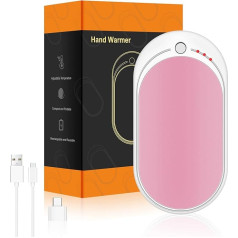 Raynaud Hand Warmer Electric USB Rechargeable Power Bank 5200 mAh Portable Pocket Warmer Reusable Electric Hand Warmer Ziemas dāvanas sievietēm vīriešiem Raynaud Outdoor Camping Hiking Medības Ski