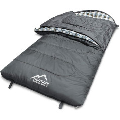 Antarctica 4-in-1 Function Extreme āra guļammaiss Nylon Rip-Stop ar 500 + 250 g/m² dobās šķiedras pildījumu 220 x 90 cm