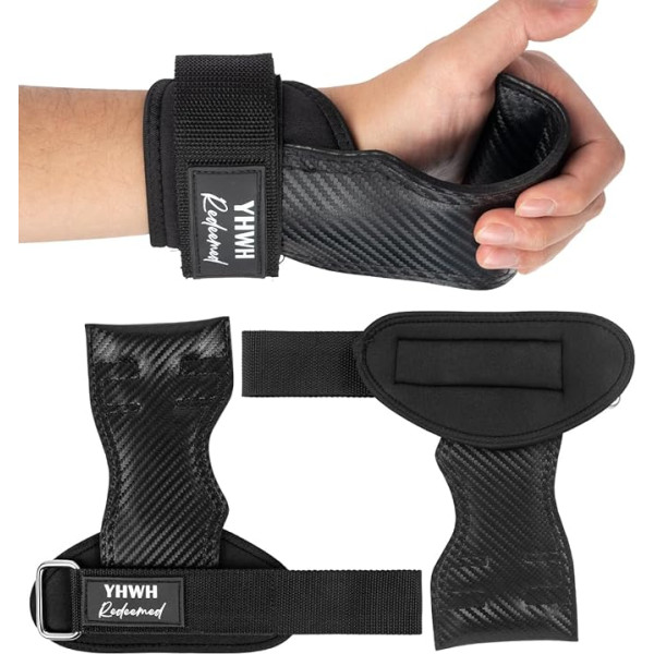 YHWH Redeemed Svarcelšana Wrist Strap bezpirkstu Cross Fit Grips Gym Grips Workout cimdi Cross Fit cimdi Rokas aizsardzība, lai novērstu tulznas vīriešiem sievietēm