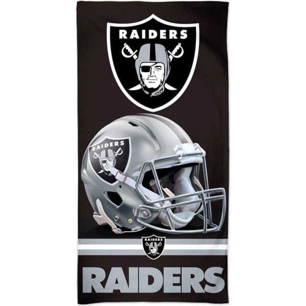 Wincraft NFL Oakland Raiders 3D pludmales dvielis 150 x 75 cm