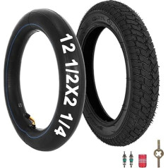 12,5 x 2,25 12-1/2 x 2 1/4 riepu un cauruļu komplekts skrejriteņiem, 57-203 riepas, saderīgs ar Jetson E-Bike Pocket Mod Currie eZip Schwinn