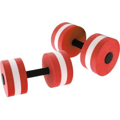 EVA putu hanteles komplekts Exercise Dumbbell ūdens hantele Ūdens peldēšanas hantele Ūdens peldēšanas hantele Jogas vingrinājumu ūdens hantele 2 putu komplekts vīriešiem sievietēm (sarkans)