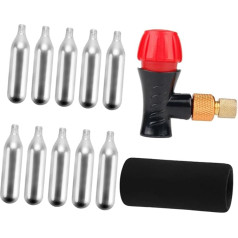 Anneome 1 Set Inflatable Small Steel Cylinder CO2 Inflator Kit for Bicycles CO2 Bicycle CO Cartridge Bicycle CO Inflator Kit CO2 with Bicycle Thread Tyre Inflator