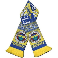 Fenerbahce SK Futbola fanu šalle Premium Acrylic trikotāžas, sarkanā un dzeltenā krāsā ar apmali