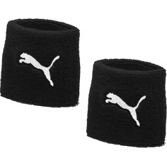 PUMA Pack of 2 Cat Wristbands, Sweatband, Running & Training, Logo, Unisex