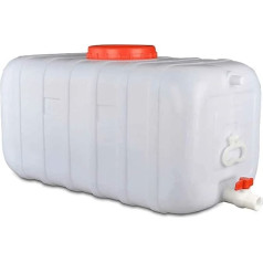 YXCUIDP White Bucket Horizontālā kvadrātveida ūdens uzglabāšanas tvertne Liela ietilpība ūdens tvertne, 200L bieza horizontāla ūdens tvertne