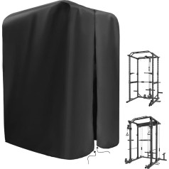 Guisong Gym Rack Cover ar ūdensnecaurlaidīgu rāvējslēdzēju, aizsargājošs vāks Squat Rack / Weightlifting Rack / Home Fitness Workout Equipment, iekštelpu vai āra