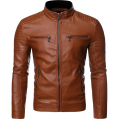 SRZYMJ Ādas jaka Vīriešu ādas jaka Vīriešu garā melnā trench coat Vīriešu garā ādas jaka Coat Hoodie Green Ultralight Rain Jacket Vīriešu jakas Vīriešu jakas Vīriešu pārejas jaka