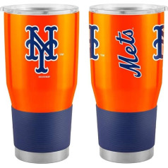 Boelter Brands MLB New York Mets nerūsējošā tērauda dubultsienu vakuumizolācijas ceļojumu krūze Game Day Ultra 30oz