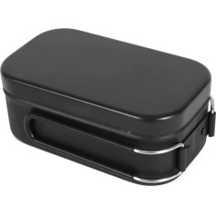 Yooghuge Portable Aluminium Lunchbox Noplūdes necaurlaidīgs Bento pusdienu konteiners Izolēta pusdienu kaste Āra kempinga pārtikas uzglabāšanas kaste Alumīnija pusdienu kaste ar rokturiem Kempinga trauki Izolēta