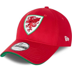 New Era 9FORTY Football Association of Wales Baseball Cap - Core - Scarlet Green, Scarlet Green