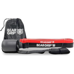 Bear Grip - Pull Up Aid Bands | Lieljaudas pretestības lentes asistētai Pull Ups, jogai, stiepšanās mobilitātei, Crossfit, spēka treniņiem