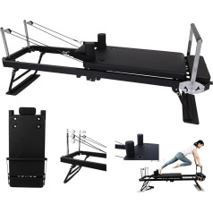 Pilates reformators, salokāms reformators, Pilates mašīna, aprīkojums, Pilates gulta ar regulējamu intensitāti, Pilates reformators ar pagarinātu skrējienu, līdzsvarota ķermeņa reformators