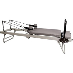 XJLCXLP Salokāms Pilates Reformer, salokāms Pilates aprīkojums mājas apmācībai, Pilates Reformer mašīna mājai un sporta zālei, maksimālais svars 120 kg