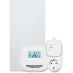 Bosch Heat Infrared 4000 P - infrasarkanais sildītājs ar radio kontroliera un kontaktligzdas adaptera komplektu - energoefektīvs radiators ar ideālu siltuma sadalījumu - 700 W (15 m²)