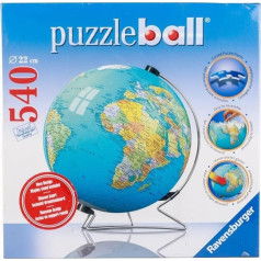 Ravensburger 3D Puzzle 12436 - Globus in englischer Sprache - 540 Teile