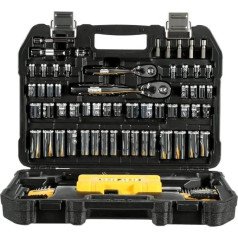 DEWALT DWMT73801 108-teiliges 14/38DR Steckschlüssel-Set PTA, Mischgewebe, Multi, viens izmērs