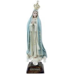 Proposte Religiose Fatimas Madonas statuete no mākslīgās sveķu masas ar sveķu acīm - 27 cm