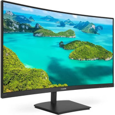 Philips izliekts spēļu monitors, melns