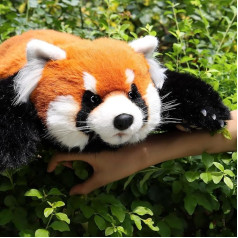 Chongker plīša rotaļlieta Mazā panda plīša roku darbs reālistiska rotaļlieta Cat Cute Plush Mazā panda Companion Pet Bērnu dāvana Sieviešu dzimšanas diena (Mazā panda)
