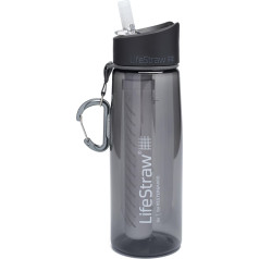 LifeStraw Go 2 pakāpju filtrācijas ūdens pudele ar 2 pakāpju filtrāciju, aktivētā ogle noņem baktērijas un vienšūņus, samazina ķīmisko vielu un slikto garšu, ideāli piemērota pārgājieniem, nometnēm, kempingiem, ceļojumiem, āra sporta