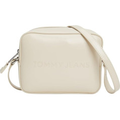 Tommy Jeans Women's Crossbody Bag Camera Bag Small, Ivory (Newsprint), One Size, Beige Newsprint