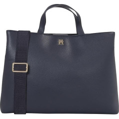 Tommy Hilfiger TH ESSENTIAL SC WORKBAG CORP Women's Shoulder Bag, Space Blue, OS, Space Blue