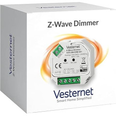 Vesternet Z-Wave Smart Dimmer Switch Saderīgs ar Home Assistant, Domoticz, Homey, Fibaro, Smartthings, Hubitat. Viedās mājas vadības sienas slēdzis ar enerģijas monitoringu