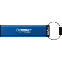 Flash drive 32gb ironkey keypad 200 fips140-3 lvl3 aes-256