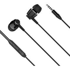 In-ear austiņas ar mikrofonu B1 melns