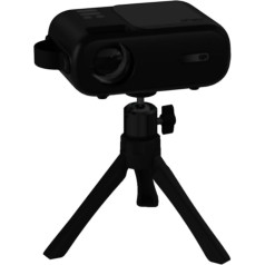 Mini projektora statīvs, HORLAT WiFi projektora statīvs, portatīvais projektora statīvs ar 1080P atbalstu, automašīnas 4P/4D trapecveida korekcija