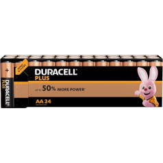 Duracell Plus AA sārmu baterijas [iepakojumā 24], 1,5 V LR06 MN1500