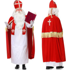 Ulikey Costume for Santa Claus, Santa Claus Costume, Santa Claus Costume for Adults, Santa Claus Santa Claus Costume Christmas Party Carnival Cosplay