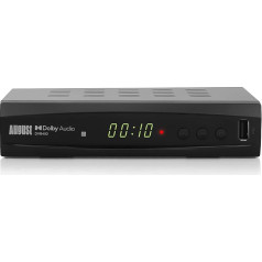 Freeview Set Top Box Recorder - August DVB482 - August Live TV of 2 Channels Simultaneous - HDMI Full 1080p HD Receiver UK Program Guide and TimeShift - Multimedia Player