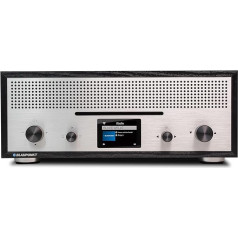 BLAUPUNKT Nostalgia Radio Milano RXD 1900 DAB+ ar AUX IN un Bluetooth - 2 x 15 W RMS radio ar LCD krāsu displeju, radio ar modinātāju, stereo radio, melns